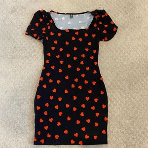 Black heart dress from Shein never worn
